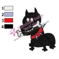 The Grim Adventures Dog Embroidery Design